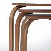 Zigon Sehpa Ahşap Ayak Yan Sehpa Masa Orta Ceviz KR MEB thumbnail 4