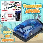 Akvaryum Hava Seti (Venusaqua ap408 Hava Motoru+Sünger Filtre+15 cm Hava Seti) - 1