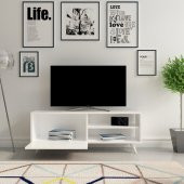 BMdekor TV Ünitesi İtalya Beyaz 120 cm - 2