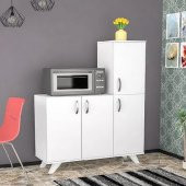 BMdekor Çok Amaçlı Dolap Raks Beyaz - 1