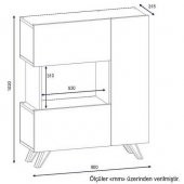 BMdekor Çok Amaçlı Dolap Büge Beyaz - 3