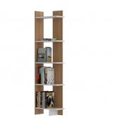 BMdekor Kitaplık Sky Teak Beyaz - 2