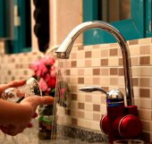 Elektrikli Sıcak Musluk Ani Su Isıtıcı Termal Şofben Musluk ASG-1K - 2