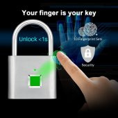 Schulzz Anahtarsız Parmak İzi Okuyuculu Akıllı Kilit Usb Şarjlı - 2