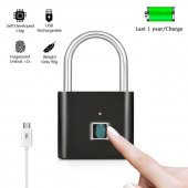 Schulzz Anahtarsız Parmak İzi Okuyuculu Akıllı Kilit Usb Şarjlı - 7