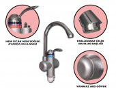 Elektrikli Sıcak Musluk Ani Su Isıtıcı Termal Şofben Musluk ASG-1S - 2