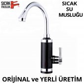 Elektrikli Sıcak Musluk Ani Su Isıtıcı Termal Şofben Musluk - 379755889 - 1