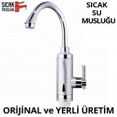 Elektrikli Sıcak Musluk Ani Su Isıtıcı Termal Şofben Musluk ASG-4S - 1