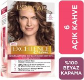 Loreal Excellence Creme Saç Boyası 6 Açık Kahve - 1