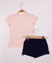 Toontoy Kız Çocuk Love Baskılı Şortlu Takım - 2