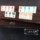 Star Elit Okey Takımı Deri Kilitli Kutu - 6