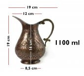 Shark Anatolia Maraş El İşleme Bakır Sürahi No:1 - 5