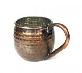 Shark Anatolia Luna Petekli Bakır Kupa Bardak Mug Oksit - 1