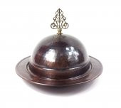 Shark Anatolia Saltanat Şişme Kapak Kayık Bakır Sahan Antik 30cm - 5