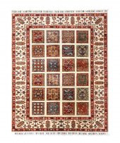 Afgan Binbirgece El Dokuması  Yün Halı 147x206 - 1
