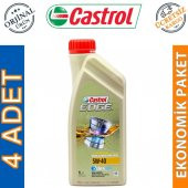 Castrol Edge Titanium 5W-40 1 Lt Tam Sentetik Motor Yağı (4 Adet) - 1