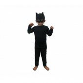 Kara Kedi Kostümü - Maskeli Kara Kedi Kostüm - Kara Kedi Çocuk Kostümü - 2