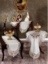 Güzide Salon Takımı Dila Keten Pudra - 1