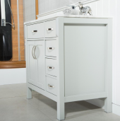 OTTO Fulya Acik Gri 92 cm Mermer Tezgah Dahil Banyo Dolabı - 3