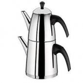 Aryıldız De Luxe Siyah Büyük Çaydanlık Takımı - 1