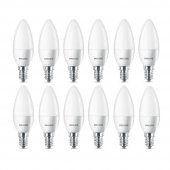 6lı-12li Philips CorePro LEDcandle 5.5-40W Ampul E14 Sarı Işık - 1
