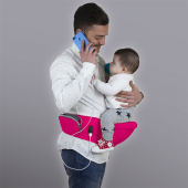 My Valice Carry Bel Destekli Ana Kucağı Bebek Taşıyıcı Kanguru Pembe - 2