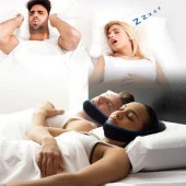 Horlama Aparatı Protezi Anti Horlama Önleyici Bandı Yastığı Kemeri Maskesi Medikal Uyku Apnesi Bant - 2