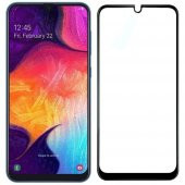 Bufalo Samsung Galaxy A30 / A50 Ekran Koruyucu 9D Temperli Cam - Siyah - 1