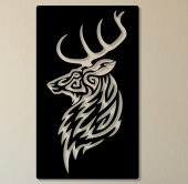 METASTİL -GEYİK KAFASI - Metal Tablo - 1
