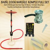 Büyük Boy Alüminyum Kilitli Babil 2006 Nargile Takımı Komple Full - 1
