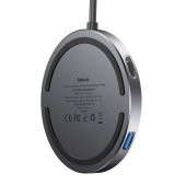 Baseus Circular Mirror Wireless Charger Hub Type-c To Usb 3.0 1+Usb 2.0 3 Type-C Pd 4K HD - 3