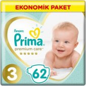 Prima Bebek Bezi Premium Care Jumbo Paket Midi 3 Beden 62 Adet - 1