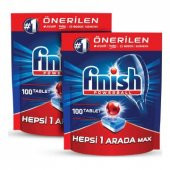 Finish Hepsi Bir Arada 200 lü Tablet Deterjan (100x2) - 1