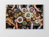 Kalabalık Yemek Masası Tablosu - 1
