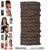 Narr Buff Bandana Mandala Dark -Çok Fonksiyonlu - 2