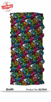 Narr Buff Bandana Grafit -Çok Fonksiyonlu - 1