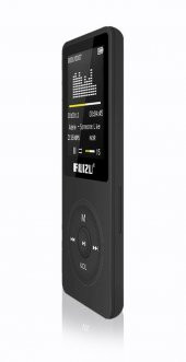 Ruizu X02 Ultra İnce MP3 Çalar 4GB FM Radyo Siyah - 3