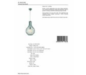Avonni AV-1520-M1-BTK Turkuaz Boyalı Modern Avize - 4