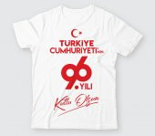 TCB002 - Baskılı T-Shirt Cumhuriyet Bayramı Tişört Dizayn 29 Ekim Tshirt Bastırmak Okul İçin Toplu Tasarım Tişört - 1