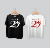 TCB005 - Baskılı T-Shirt Cumhuriyet Bayramı Tişört Dizayn 29 Ekim Tshirt Bastırmak Okul İçin Toplu Tasarım Tişört - 2