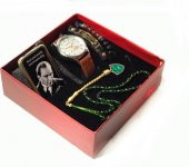 Atatürk İmzalı Erkek Kol Saati Çakmak Ve Bileklik Seti - 1