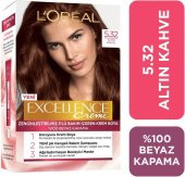 Loreal Excellence Creme Saç Boyası 5.32 Altın Kahve - 1
