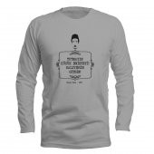 Klişe Replikler Tosun Paşa Tutmayın Enişteyi Gri Long Sleeve Uzun Kol Tişört - 1