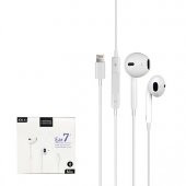 EAR 7+ İPHONE 7-8-X KABLOLU LİGHTNİNG MİKROFONLU BLUETOOTH KULAKLIK - 1