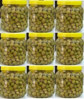 ŞOK KAMPANYA1 KG NET YEŞİL KIRMA ZEYTİN 9 LU SET 9 KG - 1