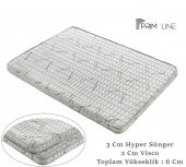 PRİMLİNE BAMBOO 90X180 ORTOPEDİK YATAK ŞİLTESİ VİSCO YATAK PEDİ - 1