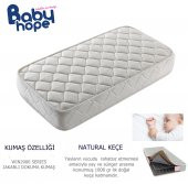 60X120 BABYHOPE ORTOPEDİK YAYLI YATAK 60*120 MOBİLYA BEŞİK YATAĞI - 1