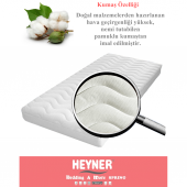 50X80 HEYNER COTTON VİSCO OYUN PARKI YATAĞI 50*80 SEPET BEŞİK thumbnail 1