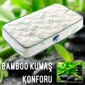 70X130 POOLY BAMBOO ORTOPEDİK YAYLI YATAK 70*130 BAMBOO SOFT ORT - 1