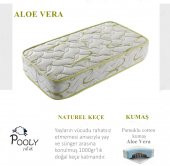 60x120 POOLY ALOE VERA ORTOPEDİK YAYLI BEBEK YATAĞI - 1